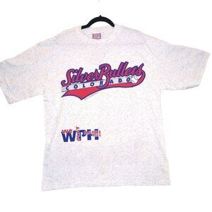 Vintage 1994 Silver Bullets Colorado T-Shirt XL Insta Graphic Systems 100% Cotto